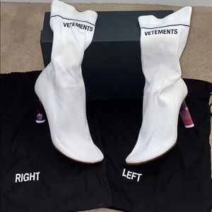 Vetements Sock Heels Size 36.